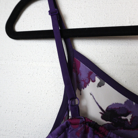 Vintage Express Y2K Camisole Tank Abstract Purple Cheetah Print Sz S 90s Sexy - Picture 3 of 6